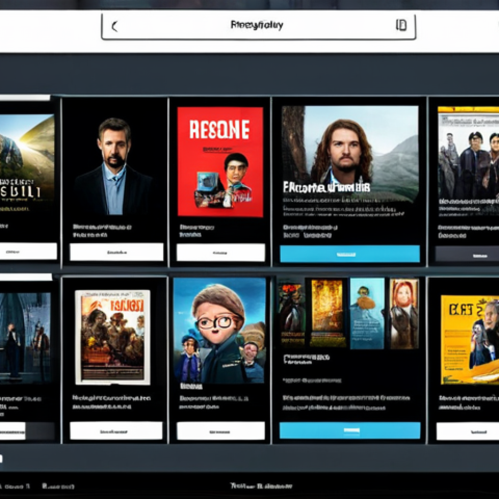 Personalized Recommendation System**

"A sophisticated digital interface displaying personalized movie recommendations, safe for work, fully clothed users browsing on tablets, professional display, clean UI/UX design, appropriate content, perfect anatomy, natural proportions, modern tech aesthetic, family-friendly."

**