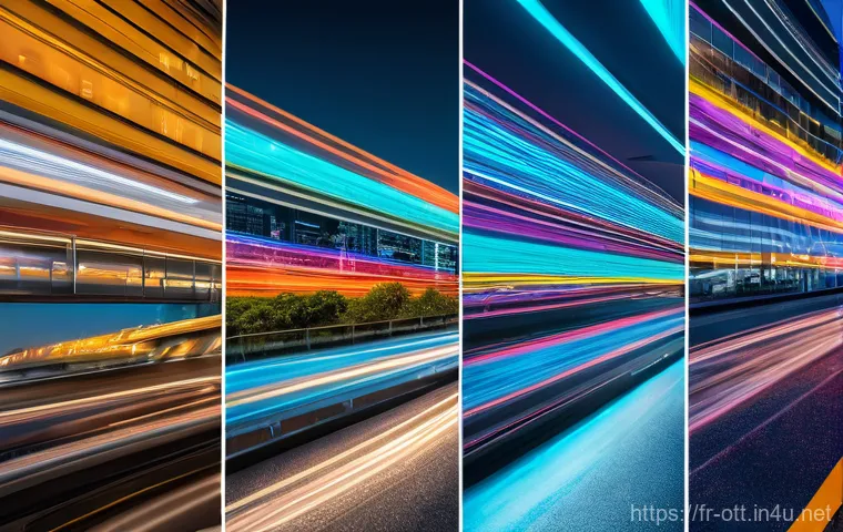 OTT와 5G 활용 - Here are three detailed image prompts in English, designed to be age-appropriate and without explici...