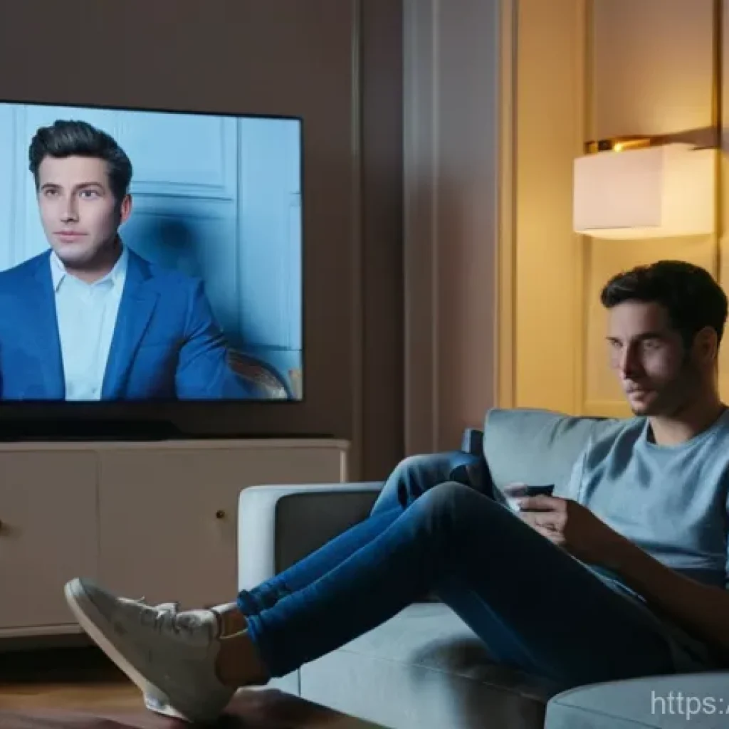 OTT 월간 결제 플랜 - **Prompt: Streaming Overload in a Parisian Apartment**
A wide shot of a young adult, possibly in...