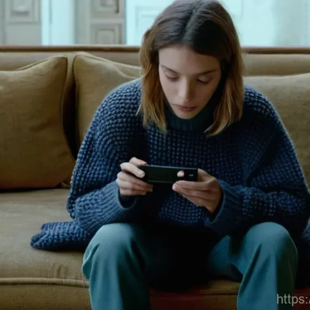 OTT와 클라우드 기반 서비스 - **Prompt 1: The Streaming Labyrinth & Discovery**
"A young French woman, in her late 20s, with s...