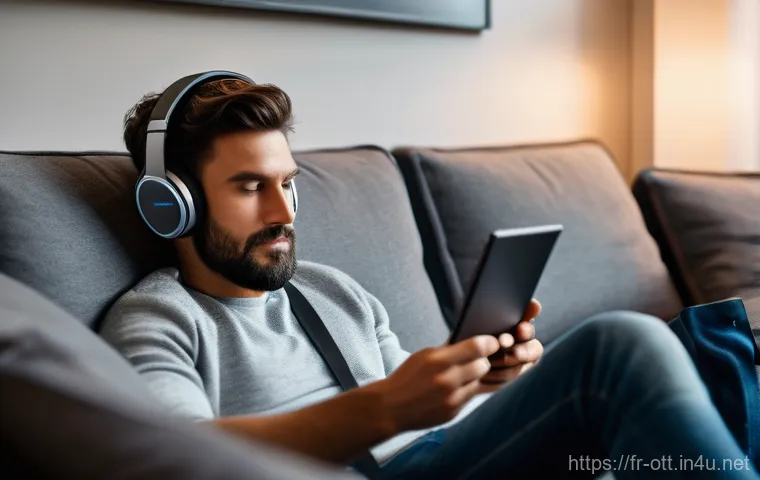 OTT 태블릿 시청 방법 - Image Prompt 1: Immersive Streaming Experience** OTT 태블릿 시청 방법 - Image Prompt 1: Immersive Streaming Experience**